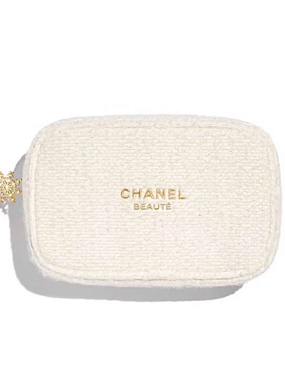 Chanel - Cream Tweed Makeup Pouch